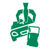 Auto and household recycling icon