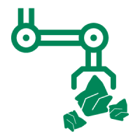 Industrial recycling icon