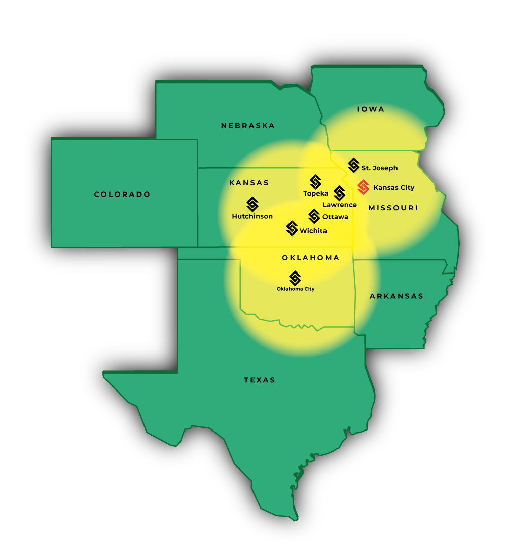 SMI service region map